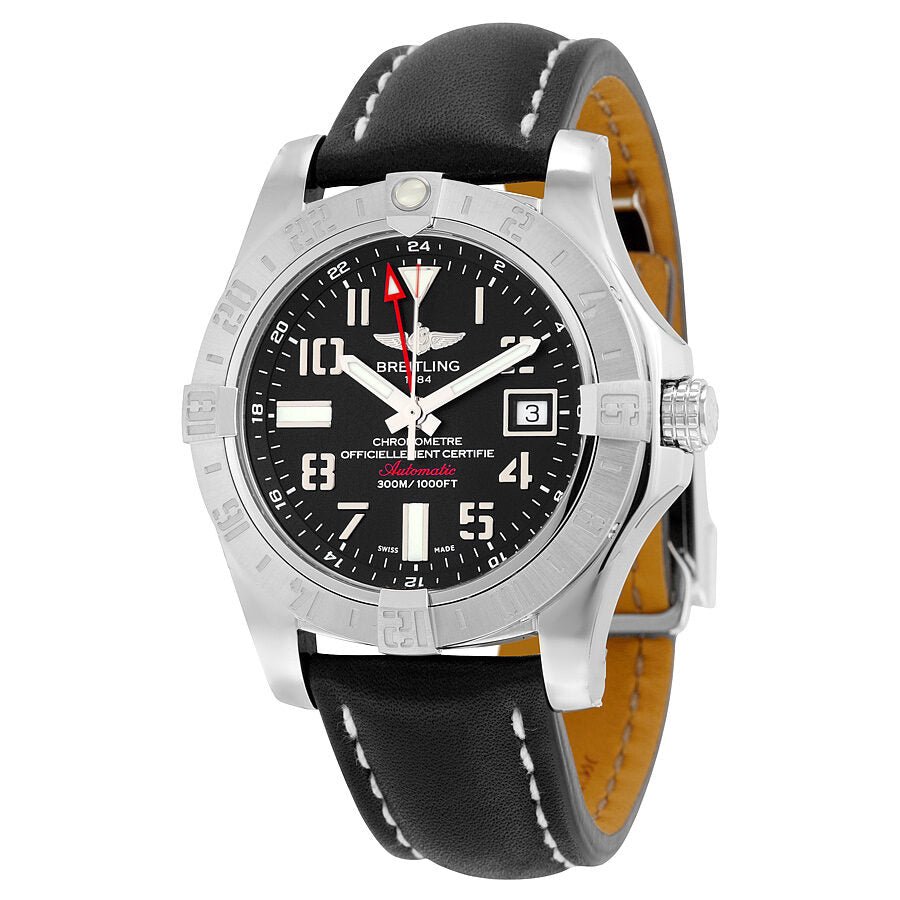  Shop Authentic Breitling Avenger II Seawolf Stainless Steel 45mm Volcano Black Leather Strap Mens Watch - A1733110/BC31/436X - Luxxuri