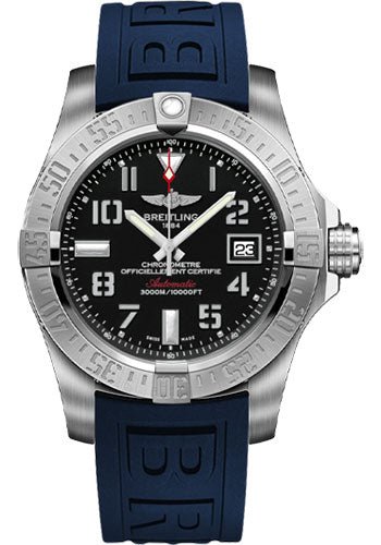  Shop Authentic Breitling Avenger II Seawolf Stainless Steel 45mm Volcano Black Rubber Strap Mens Watch - A1733110/BC31/157S - Luxxuri