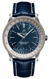  Shop Authentic Breitling Navitimer 1 Automatic 41mm Blue Dial Blue Leather Strap Mens Watch - A17326211C1P4 - Luxxuri