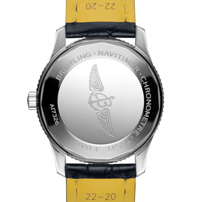  Shop Authentic Breitling Navitimer 1 Automatic 41mm Blue Dial Blue Leather Strap Mens Watch - A17326211C1P4 - Luxxuri