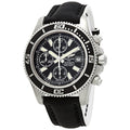  Shop Authentic Breitling Superocean Chronograph II 44mm Automatic Black Dial Black Leather Strap Mens Watch - A1334102/BA84 - Luxxuri