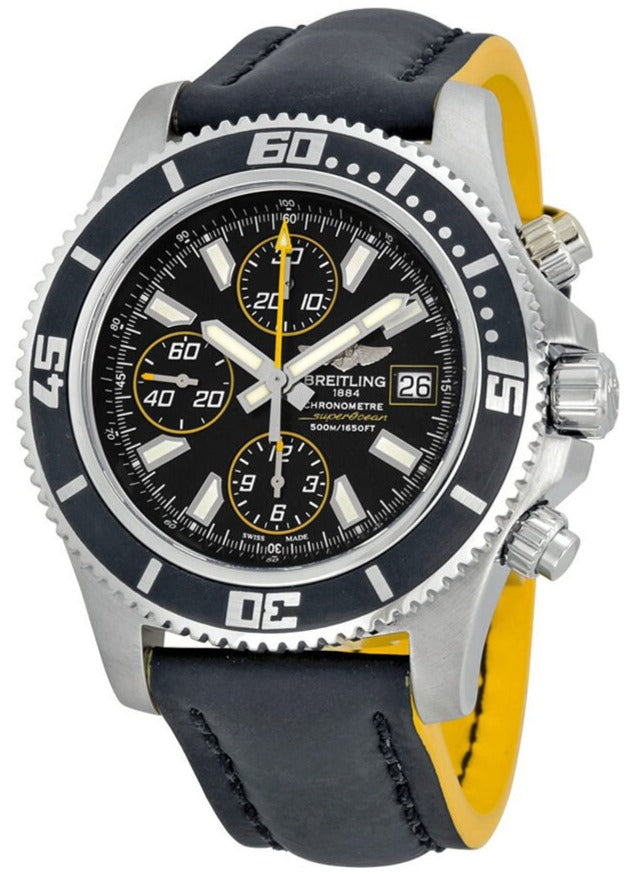  Shop Authentic Breitling Superocean Chronograph II Black Dial 44mm Automatic Mens Watch - A1334102/BA82 - Luxxuri