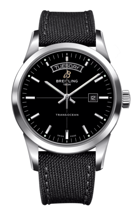  Shop Authentic Breitling Transocean Day & Date 43mm Black Dial Black Nylon Strap Mens Watch - A4531012/BB69/109W/A20  BA.1 - Luxxuri