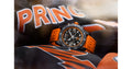 Breitling Endurance Pro Princeton University Edition Black Dial Orange Rubber Strap Watch for Men - X823104C1B1S1