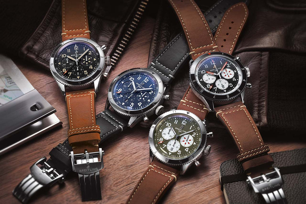  Shop Authentic Breitling Super Avi B04 Chronograph GMT 46 Curtiss Warhawk Green Dial Brown Leather Strap Watch for Men - AB04452A1L1X1 - Luxxuri