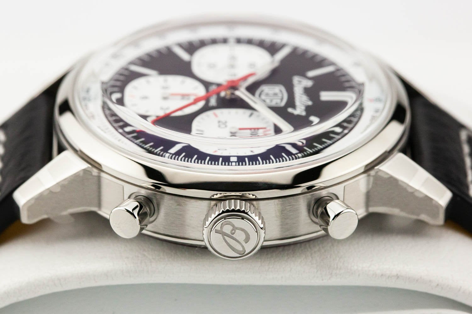  Shop Authentic Breitling Top Time B01 Deus Black Dial Black Leather Strap Watch for Men - AB01765A1B1X1 - Luxxuri