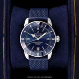  Shop Authentic Breitling Superocean Heritage B20 Automatic 42 Blue Dial Blue Mesh Bracelet Watch for Men - AB2010161C1S1 - Luxxuri