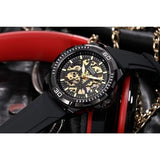  Shop Authentic Fossil Bronson Automatic Skeleton Black Dial Black Steel Strap Watch for Men - ME3217 - Luxxuri