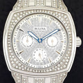  Shop Authentic Bulova Crystal Collection Phantom Silver Dial Silver Steel Strap Watch for Men - 96C002 - Luxxuri