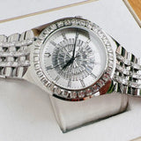  Shop Authentic Bulova Phantom Crystal Silver Dial Silver Steel Strap Watch for Men - 96A236 - Luxxuri