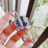  Shop Authentic Bulova Crystal Black Mother of Pearl Dial Silver Steel Strap Watch for Women - 96L224 - Luxxuri