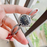  Shop Authentic Bulova Crystal Black Mother of Pearl Dial Silver Steel Strap Watch for Women - 96L224 - Luxxuri