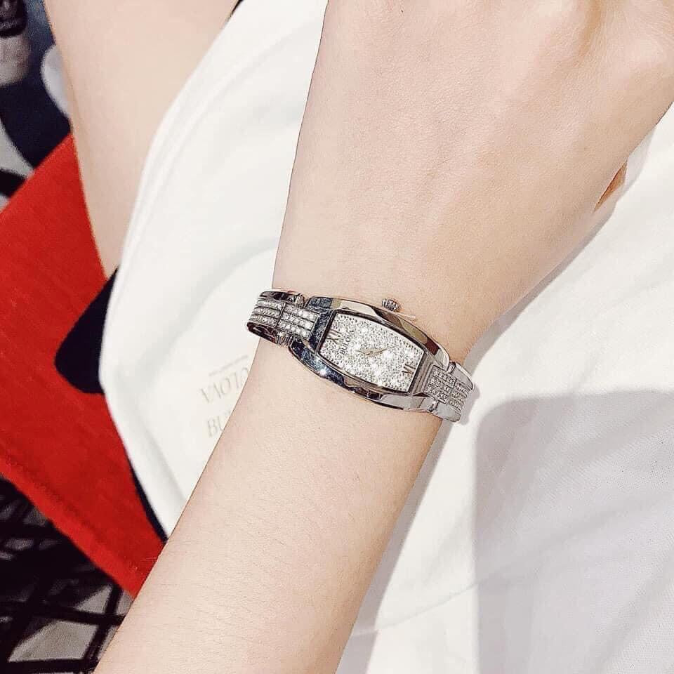  Shop Authentic Bulova Crystal Collection Silver Dial Silver Steel Strap Watch for Women - 96L235 - Luxxuri