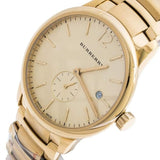  Shop Authentic Burberry The Classic Gold Dial Gold Steel Strap Watch for Men - BU10006 - Luxxuri