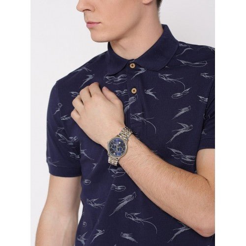  Shop Authentic Emporio Armani Classic Blue Dial Two Tone Steel Strap Watch For Men - AR1847 - Luxxuri