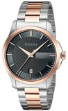  Shop Authentic Gucci G Timeless Grey Dial Two Tone Steel Strap Watch For Men - YA126446 - Luxxuri