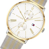  Shop Authentic Tommy Hilfiger Jenna Quartz White Dial Two Tone Mesh Bracelet Watch for Women  - 1782074 - Luxxuri
