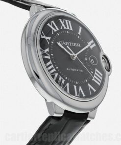  Shop Authentic Cartier Ballon Bleu De Cartier Black Dial Black Leather Strap Watch for Men - WSBB0003 - Luxxuri
