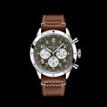  Shop Authentic Breitling Super Avi B04 Chronograph GMT 46 Curtiss Warhawk Green Dial Brown Leather Strap Watch for Men - AB04452A1L1X1 - Luxxuri