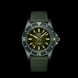  Shop Authentic Breitling Superocean Automatic 46 Green Dial Green Rubber Strap Watch for Men - M173681A1L1S1 - Luxxuri