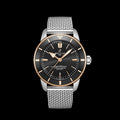 Breitling Superocean Heritage B20 Automatic 44 Black Dial Silver Mesh Bracelet Watch for Men - UB2030121B1A1