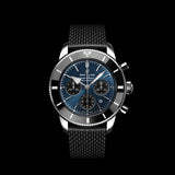  Shop Authentic Breitling Superocean Heritage B01 Chronograph 44 Blue Dial Black Mesh Bracelet Watch for Men - AB0162121C1S1 - Luxxuri