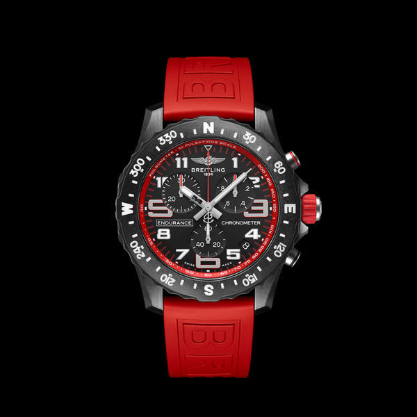  Shop Authentic Breitling Endurance Pro Black Dial Red Rubber Strap Watch for Men - X82310D91B1S1 - Luxxuri