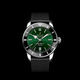  Shop Authentic Breitling Superocean Heritage B20 Automatic 46 Green Dial Black Mesh Bracelet Watch for Men - AB2020121L1S1 - Luxxuri