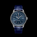 Breitling Navitimer Automatic 35 Blue Dial Blue Leather Strap Watch for Men - A17395161C1P1