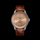  Shop Authentic Breitling Navitimer Automatic 35 Brown Dial Brown Leather Strap Watch for Men - A17395201K1P1 - Luxxuri