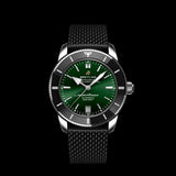  Shop Authentic Breitling Superocean Heritage B20 Automatic 42 Green Dial Black Mesh Bracelet Watch for Women - AB2010121L1S1 - Luxxuri
