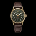 Shop Authentic IWC Pilot's Watch Automatic Spitfire Green Dial Brown Leather Strap Watch for Men - IW326802 - Luxxuri