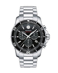  Shop Authentic Movado Series 800 Chronograph Black Dial Silver Steel Strap Watch For Men - 2600142 - Luxxuri