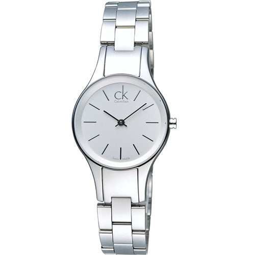  Shop Authentic Calvin Klein Simplicity White Dial Silver Steel Strap Watch for Women - K4323126 - Luxxuri