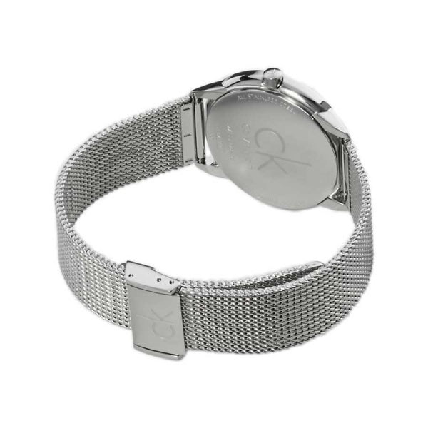  Shop Authentic Calvin Klein Minimal Black Dial Silver Mesh Bracelet Watch for Women - K3M52151 - Luxxuri