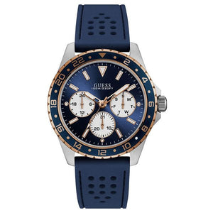  Shop Authentic Guess Odyssey Multifunction Blue Dial Blue Rubber Strap Watch For Men - W1108G4 - Luxxuri