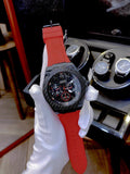  Shop Authentic Guess Legacy Black Dial Red Silicone Strap Watch for Men - W1049G6 - Luxxuri