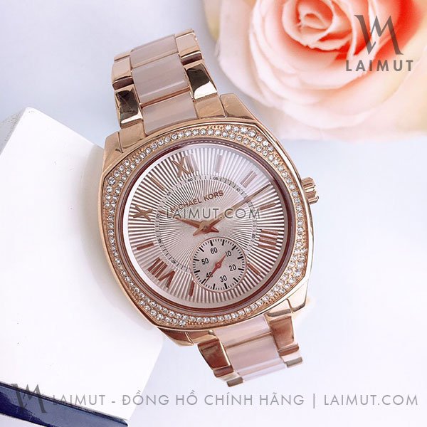  Shop Authentic Michael Kors Bryn Rose Gold Dial Two Tone Steel Strap Watch for Women - MK6135 - Luxxuri