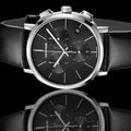  Shop Authentic Calvin Klein Posh Black Dial Black Leather Strap Watch for Men - K8Q371C1 - Luxxuri