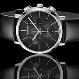  Shop Authentic Calvin Klein Posh Black Dial Black Leather Strap Watch for Men - K8Q371C1 - Luxxuri