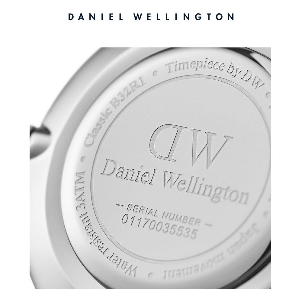  Shop Authentic Daniel Wellington Classic Petite Reading White Dial Black Leather Strap Watch For Women - DW00100185 - Luxxuri