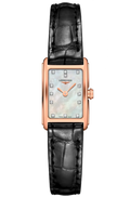 Shop Authentic Longines Dolcevita Diamonds Mother of Pearl White Dial Black Leather Strap Watch for Women - L5.258.8.87.0 - Luxxuri