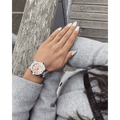  Shop Authentic Burberry The City Pink Dial Silver Steel Strap Watch for Women - BU9124 - Luxxuri