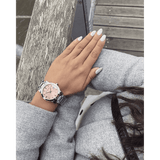  Shop Authentic Burberry The City Pink Dial Silver Steel Strap Watch for Women - BU9124 - Luxxuri