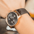  Shop Authentic Calvin Klein City Chronograph Grey Dial Brown Leather Strap Watch for Men - K2G276G3 - Luxxuri