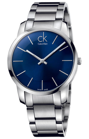  Shop Authentic Calvin Klein City Blue Dial Silver Steel Strap Watch for Men - K2G2114N - Luxxuri