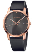  Shop Authentic Calvin Klein City Quartz Grey Dial Black Leather Strap Watch for Men - K2G2G6C3 - Luxxuri