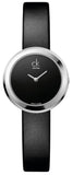  Shop Authentic Calvin Klein Firm Black Dial Black Leather Strap Watch for Women - K3N231C1 - Luxxuri