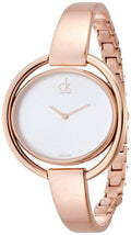  Shop Authentic Calvin Klein Impetuos Silver Dial Rose Gold Steel Strap Watch for Women - K4F2N616 - Luxxuri