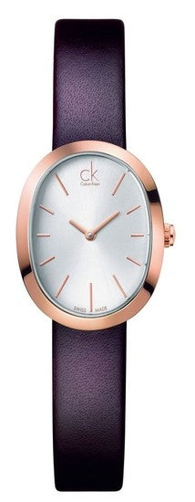  Shop Authentic Calvin Klein Incentive White Dial Brown Leather Strap Watch for Women - K3P236G6 - Luxxuri